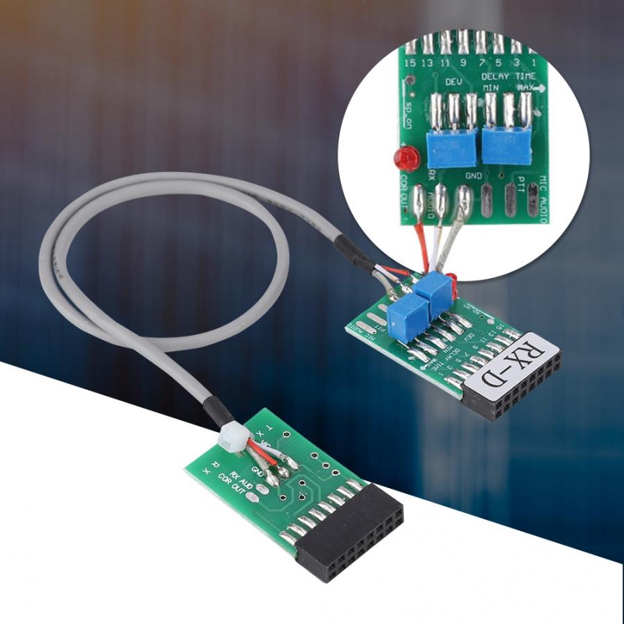 Cable conector de repetidor de Radio TX/RX-D, retardo de tiempo para Motorola GM300, GM338, GM3188, GM3688, Walkie Talkie Ham, transceptor de Radio Hf