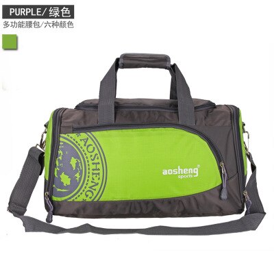 Nylon outdoor sporttas heren dames fitness reistas training dames yoga duffel schoudertas: Groente