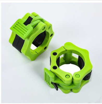 1 Pair Olympic 2" Spinlock Collars Barbell Collar Lock Dumbell Clips Clamp Weight lifting Bar Gym Dumbbell Fitness Body Building: green 50mm