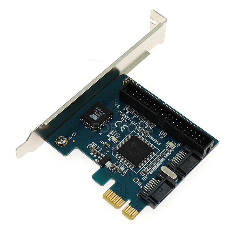 PCI-e to IDE &amp; 2 ports SATA 7pin Controller Card Chipset Jmicron JMB363