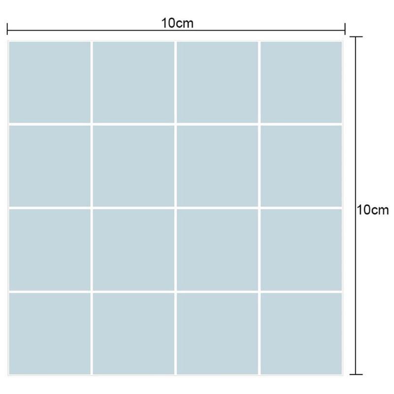 10 Uds. Adhesivos decorativos impermeables azulejo de cocina moderna simplicidad autoadhesivo mosaico PVC pegatina Baño