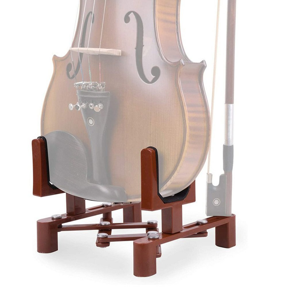 Portable Folding Violin Stand Musical Instrument Fiddle Floor Holder Rack Violins Guitar Accessories