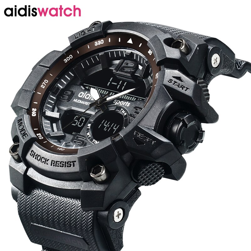 Addies herenhorloges g-stijl heren sporthorloge lichtgevende horloges heren sporthorloge heren waterdicht 30 meter waterbestendig