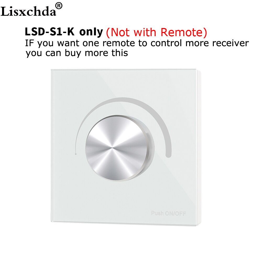 Triak ściemniacz doprowadziło 220V 230V 110V AC 2.4G 4 strefy bezprzewodowy pilot RF pilot zdalnego sterowania dla pojedynczy kolor doprowadziło żarówka z możliwością przyciemniania: LSD-S1-K tylko