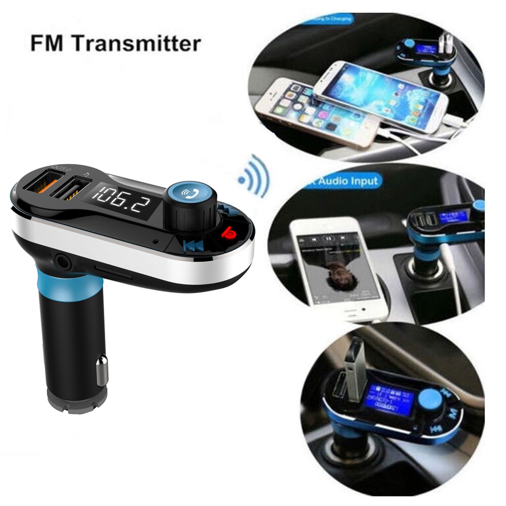 Car Bluetooth Handsfree Kit Auto MP3 Player FM Transmitter AUXIN