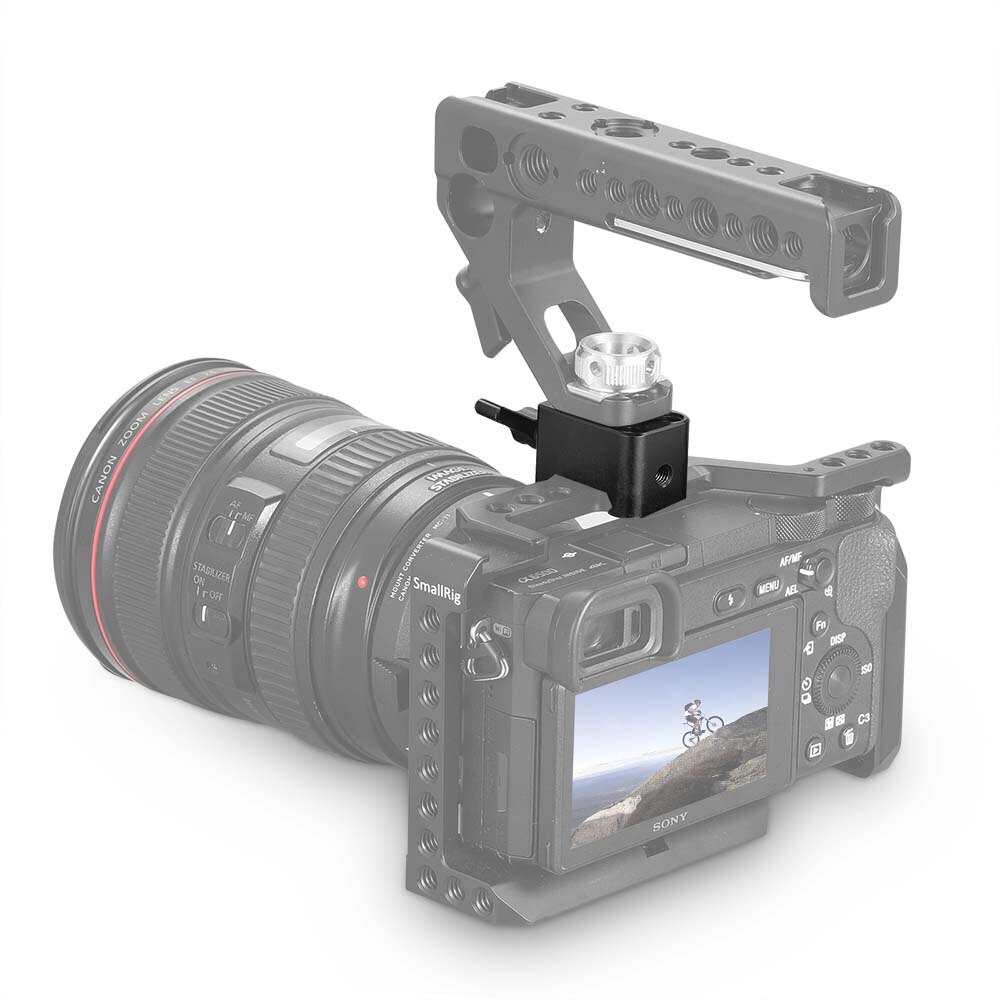 SmallRig Quick Release Nato Clamp Mount with Arri 3/8"Hole and 1/4"-20 Threaded Holes- 2207