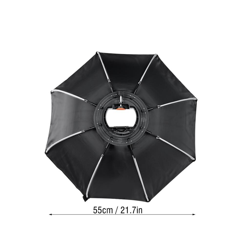 55cm ottekantet paraply softbox med håndtag til studielampelys