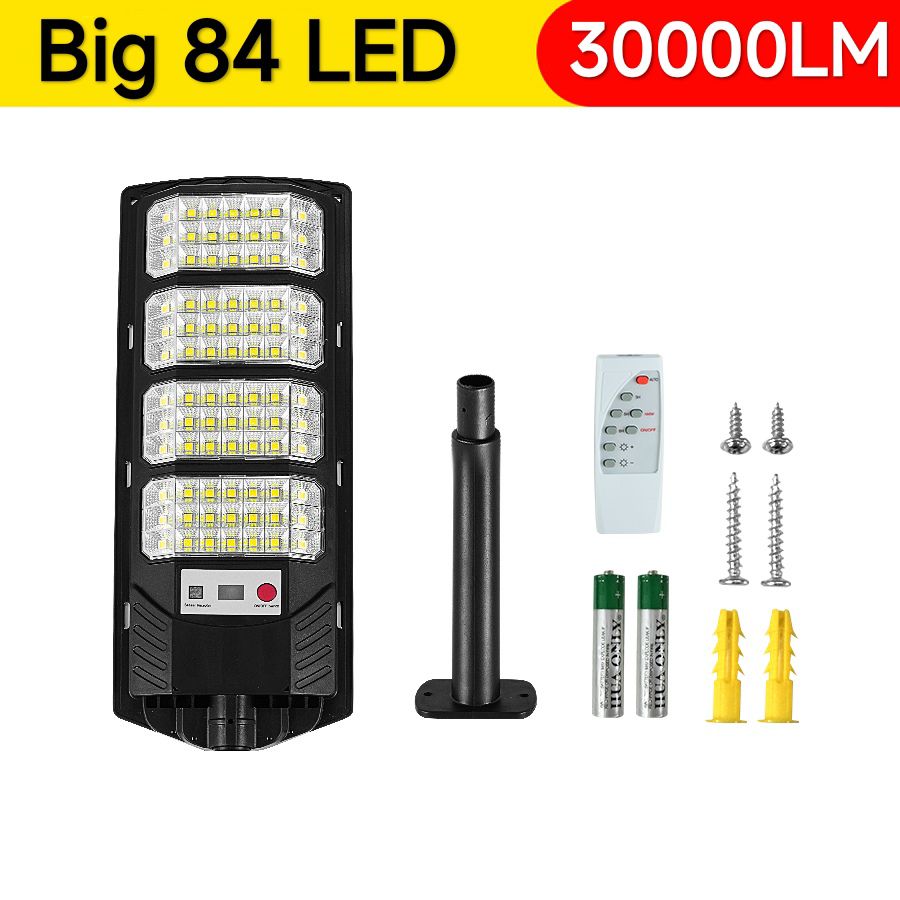 Lámparas solares al aire libre de 30000LM Sensor IR y siempre enciende para 20 h Sunlight Solar Spotlights impermeable Lámpara solar externa: Azul