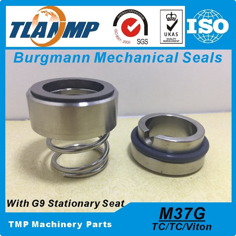 M37G-35/G9 M37G/35-G9 Burgmann Mechanical Seals (Materiaal: Tc/Tc/Vit)-Voor As Size 35Mm Pompen Met G9 Tungsten Carbide Zitting