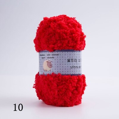 Mjukt slätt garn babystickning ullgarn tjockt garn fiber sammetsgarn handstickat ull virkgarn för gör-det-själv-tröja: 10
