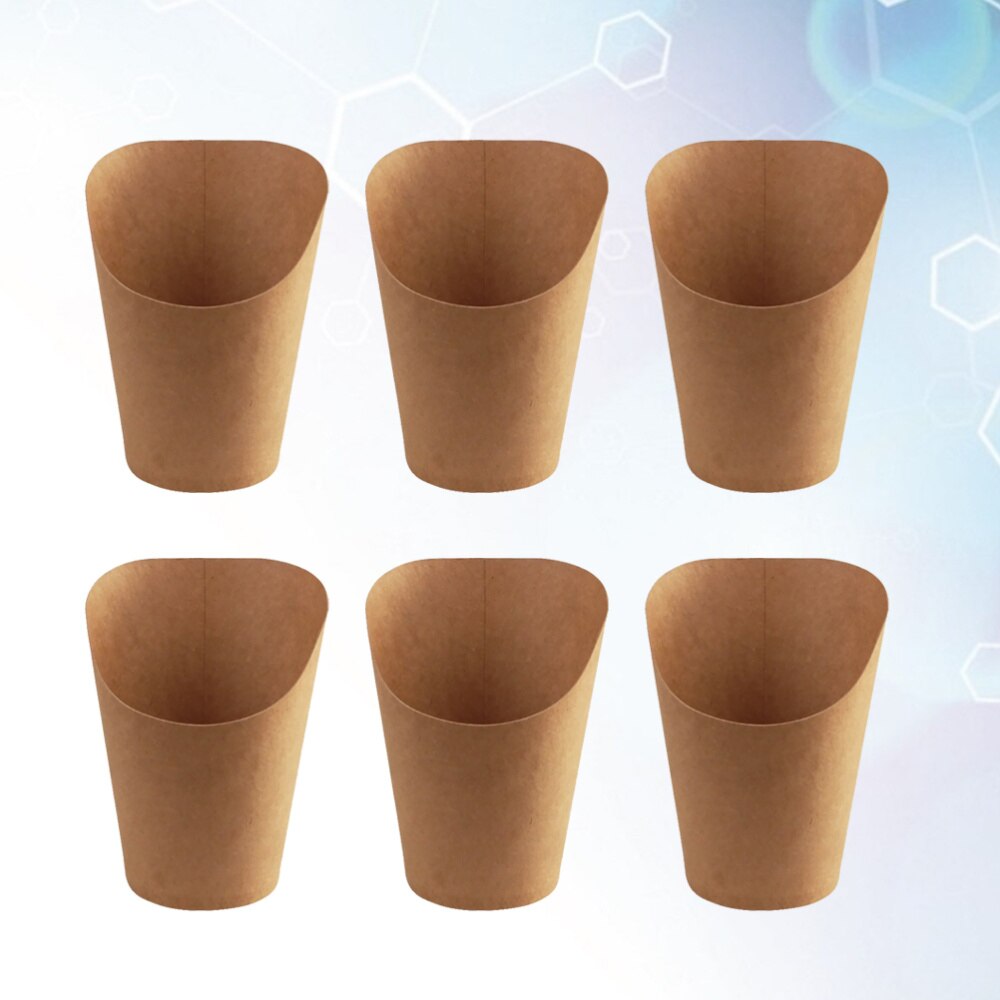 100pcs Kraft Paper Cup Safe Premium Disposable Lightweight Paper Kraft Paper Cup for Ice Cream Dessert
