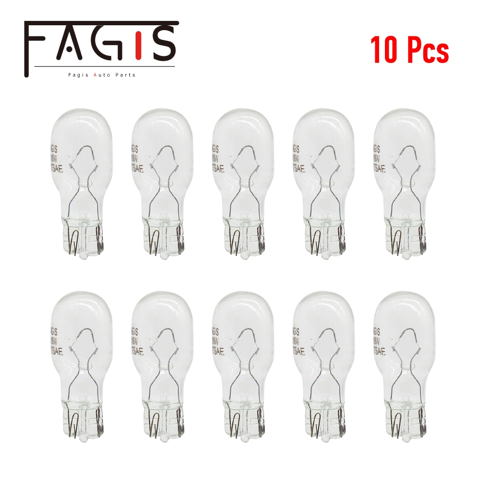 Fagis 10Pcs Clear Glas Warm Wit T15 W16W Halogeen Lamp 12V 16W Interieur Ontruiming Licht Halogeen gloeilampen