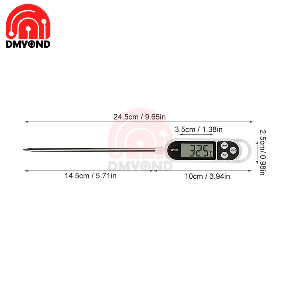 Therye.com-Therye.com de cuisine numérique TP300, sonde alimentaire, outils de four électronique, cuisson de la viande, de l'eau, du lait, du barbecue, 40%