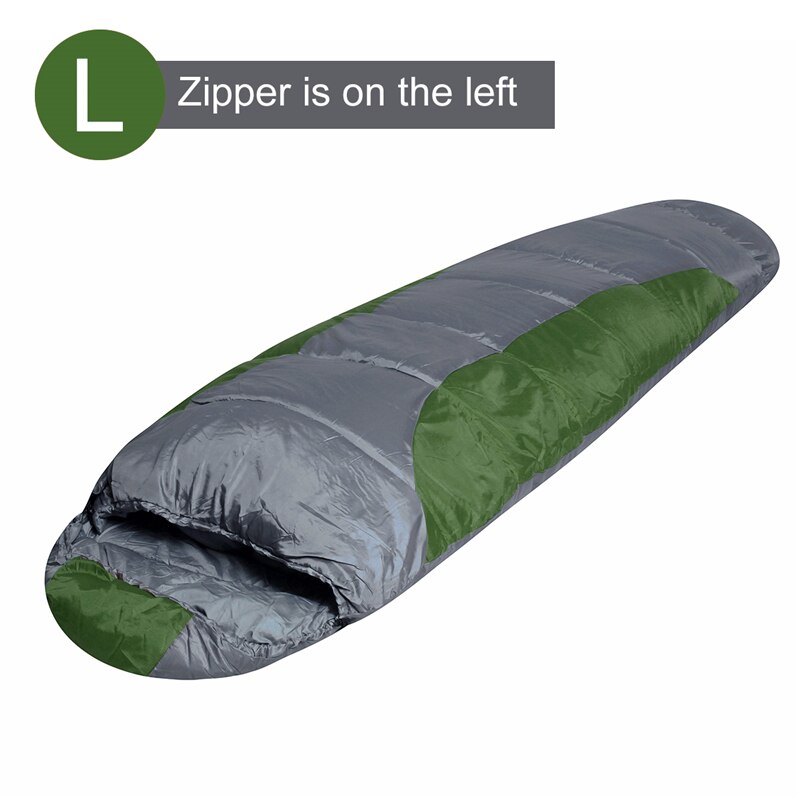Vandtæt hængekøje sovepose udendørs camping rejse splejset enkelt person vinter varm kuvert sovepose med opbevaringspose: 1