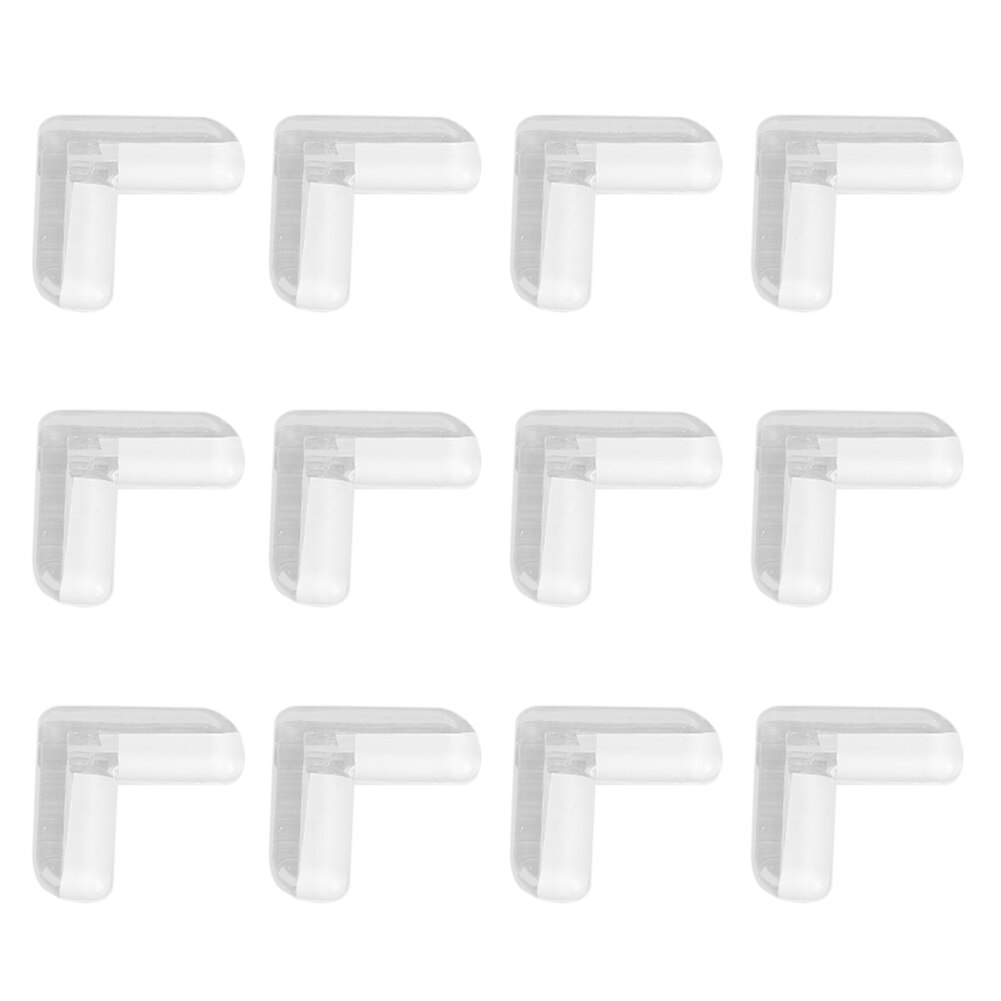 Desk Corner Edge Cover Safety Tool 12pcs Silicone Table Corner Cover Kit Right Angle Anti-collision Protective Pad