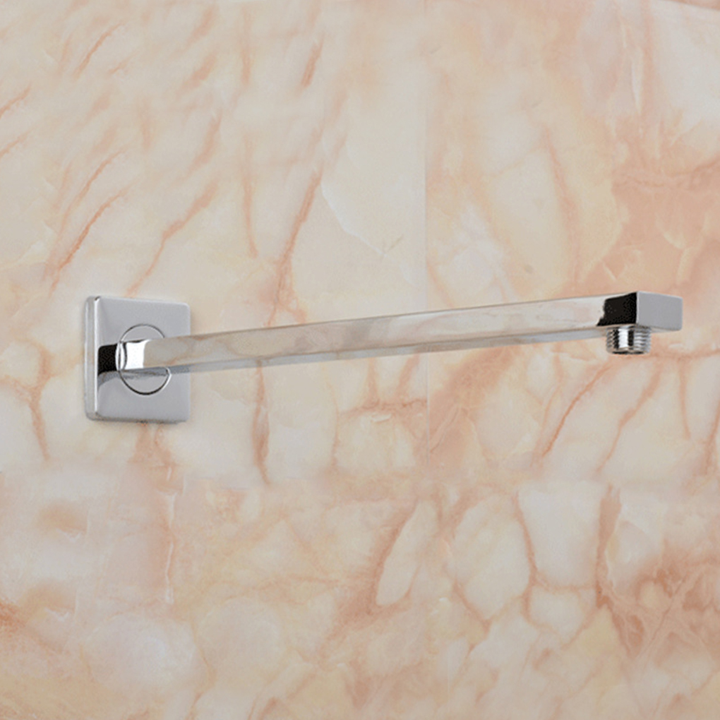 Square Brass Shower Arm Wall Mount Ceiling Shower Bracket Bathroom Bath Extension Pipe