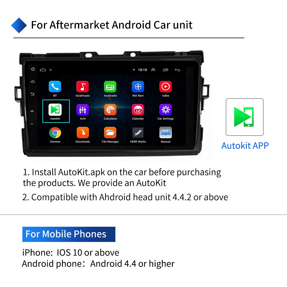 Carlinkit Wireless Apple CarPlay /Android Auto Carplay Smart Link USB Dongle for Android Navigation Player Mirrorlink /IOS 13