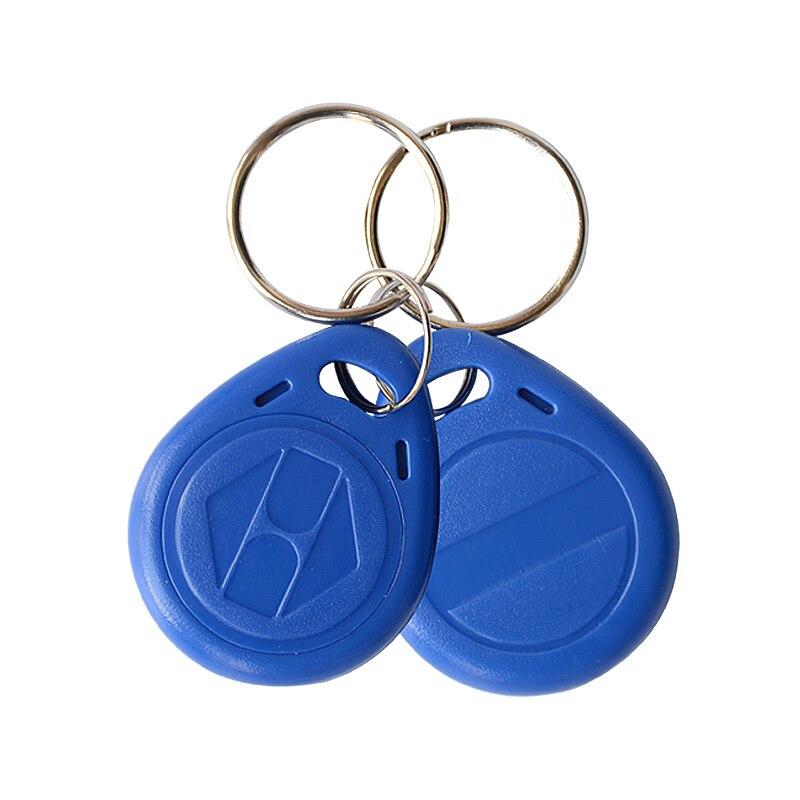 10pcs RFID Key Fobs Token Tags EM4100 Durable Waterproof Keychain ID Card Read TK/EM4100 Keychain ID card cannot be copied: Blue