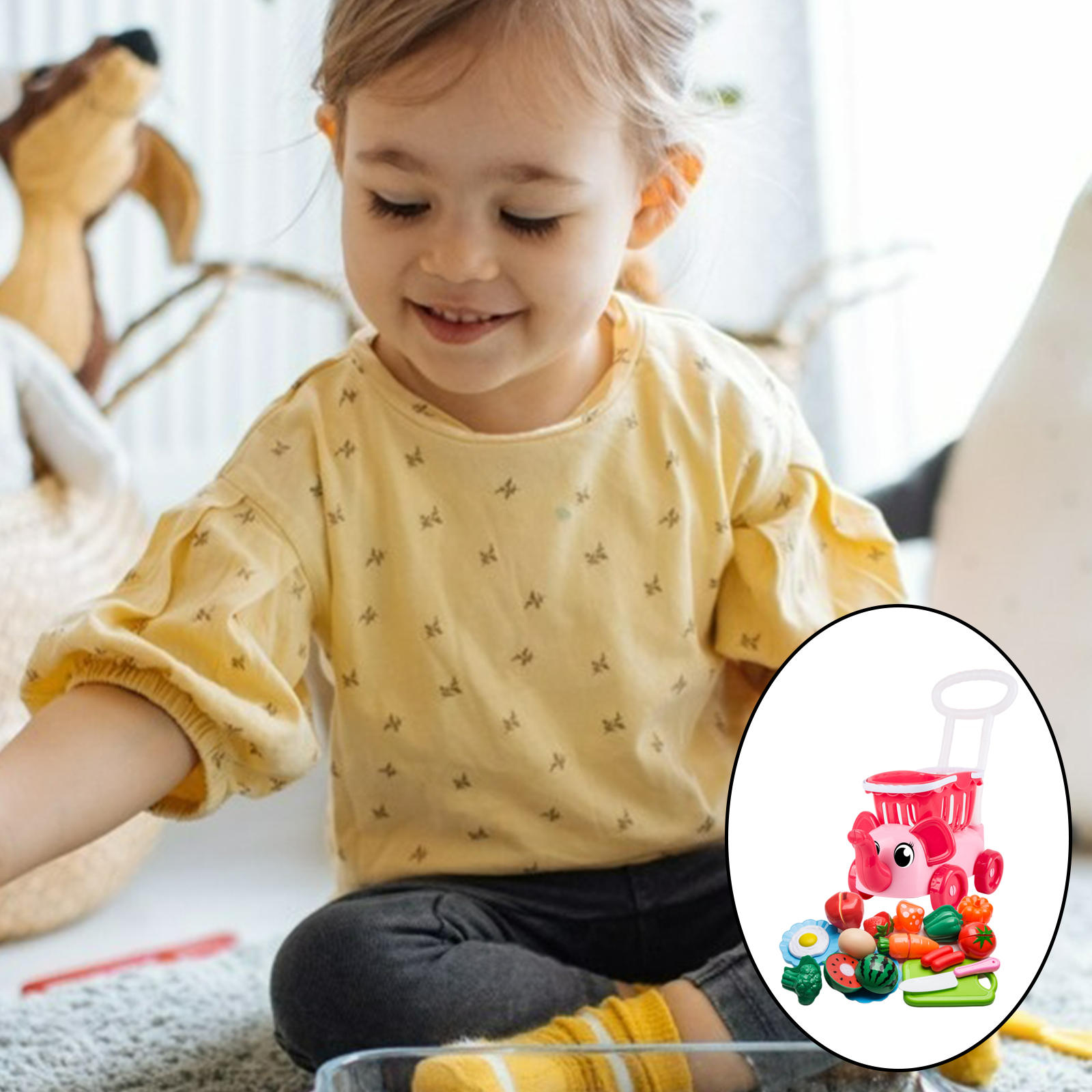 Symulacja udawaj zagraj w zakupy wózek zabawkowy zagraj w jedzenie na boże narodzenie obecne edukacyjne