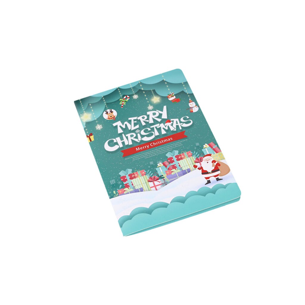 Christmas 3D Stereo Greeting Card AR Virtual Imaging Technology Blessing Greeting cardsor in Various festivals: D
