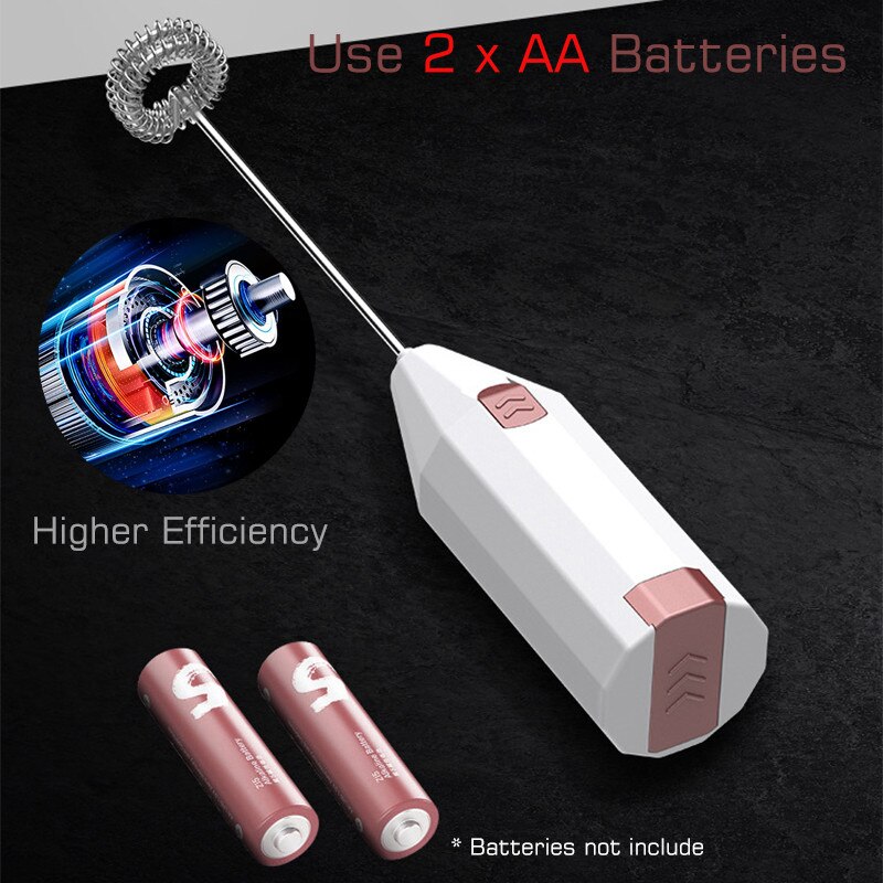 Electric Milk Fother Handheld Foamer Coffee Whisk Egg Beater Cappuccino Stirrer Mini Portable Blender Kitchen Tool