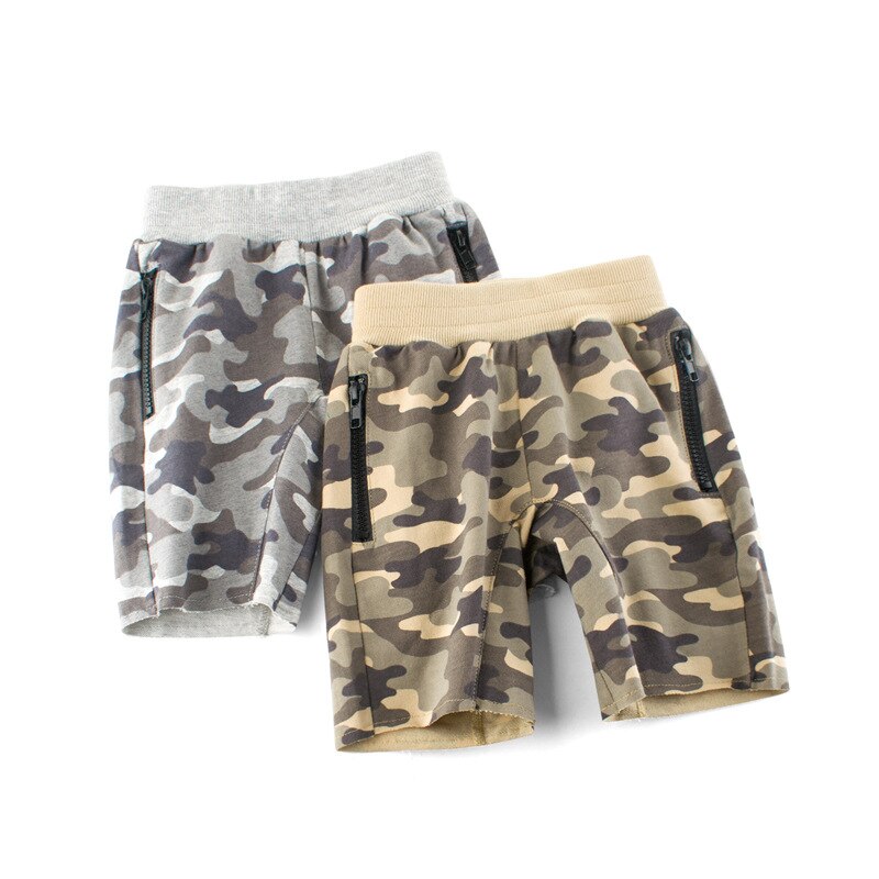 Småbørn baby dreng korte bukser camouflagesorts bukser børn infantil drenge fritidskostume 2 3 4 5 6 7 y