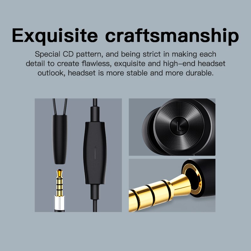 Bluedio Li przewodowe słuchawki sportowe słuchawki douszne przewodowy zestaw słuchawkowy z przewodem w kształcie litery Y wbudowany mikrofon do telefonu, komputera laptop