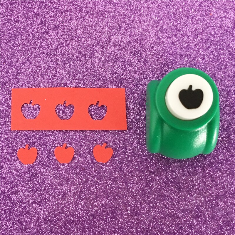 3/8 inch Apple craft punch DIY hole puncher Kids scrapbook paper cutter scrapbooking fruit stoten Embossing apparaat