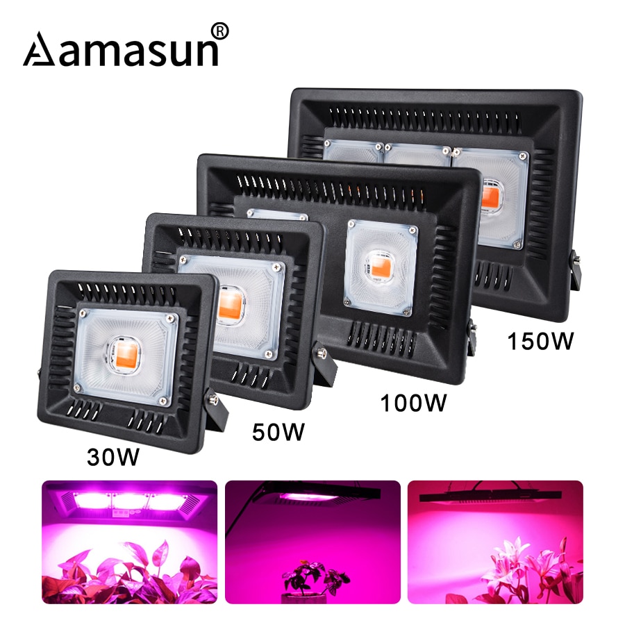 LED COB Full Spectrum LED Grow Light Plant Light 150W 100W 50W 30W COB Growth Flood Light for Plant Flower Vegetable Phyto Lamp