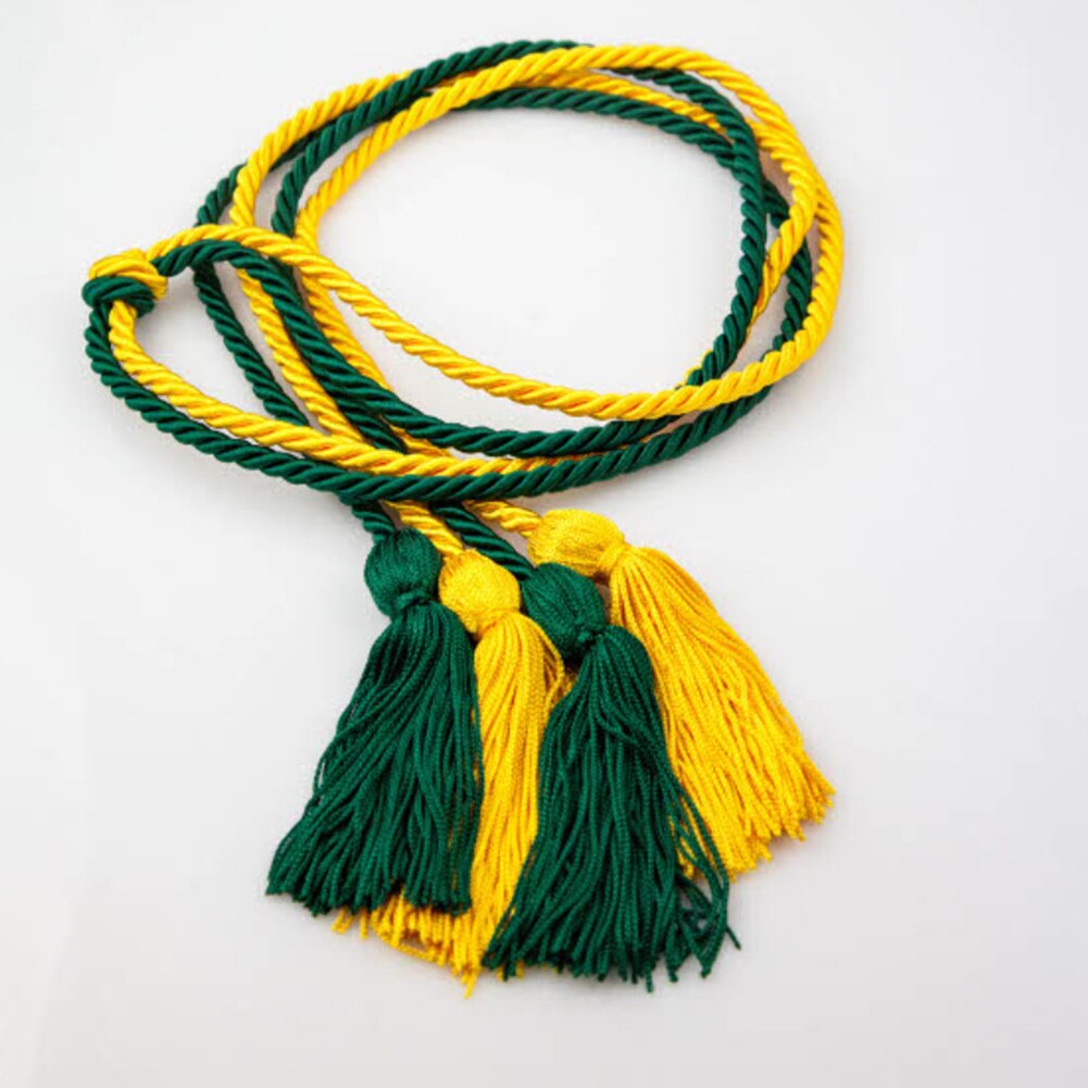 1 pièces couleur unie Graduation cordons avec gland Polyester fil honneur cordon pour les étudiants de fin d'études