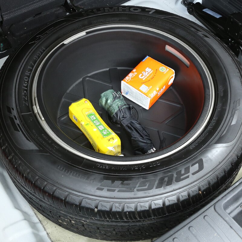 Trunk toolbox spare tire storage box change device box storage box car Accessories For Hyundai Tucson