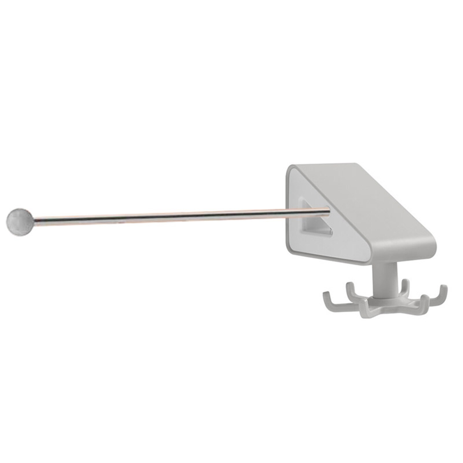 Kitchen Paper Towel Holder Wall Mount Roll Paper Towel Hanger Rack With Hooks Bathroom Organizer Shelf Toilet Paper Holders: Gray