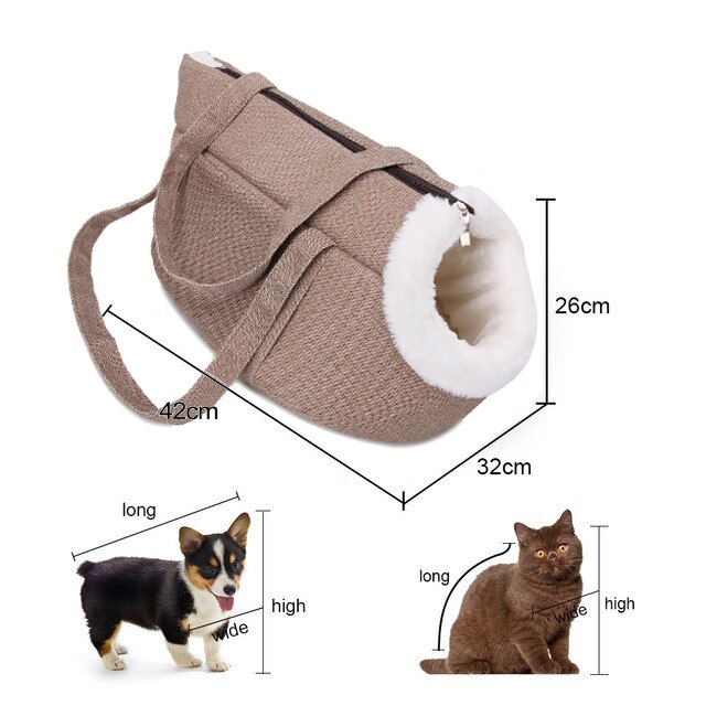 Carrier for Cats Luxury Cat Backpack Zipper Backpack for Cats Pet Product Cat Carrier Bag for Puppy Cats Accessories: Beige