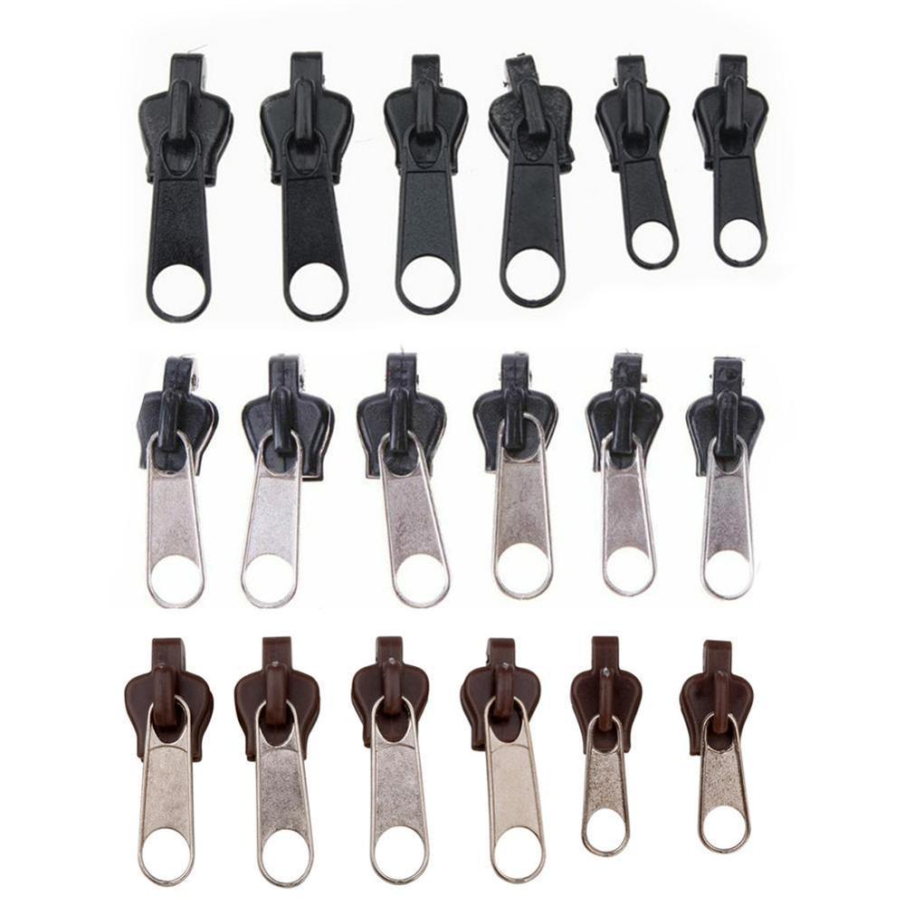 12Pcs Drie Verschillende Maten Universal Instant Fix Rits Reparatie Kit Vervanging Zip Slider Tanden Ritsen