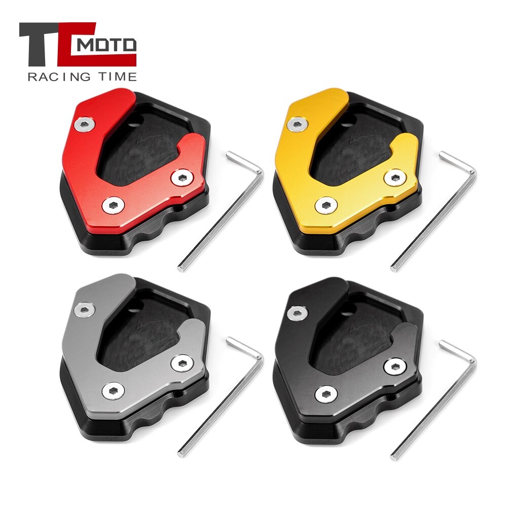 Tcmoto Motorfiets Side Stand Pad Plaat Kickstand Vergroter Ondersteuning Uitbreiding Voor Benelli BJ500 BJ300GS Leoncino 500