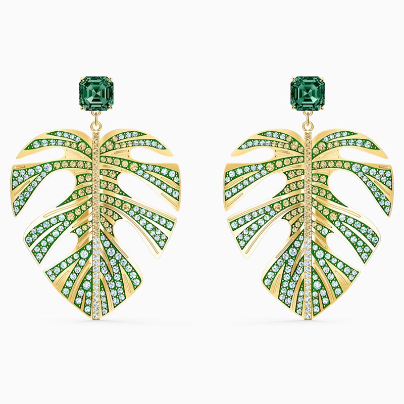 Swarovskis Original 1:1 tropisch Ahorn Blatt und Papagei Sammlung einstellen Schmuck einstellen Halskette und Armbinde Damen: 5525242
