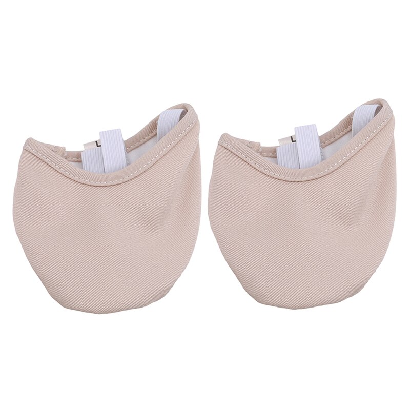 Half Lengte Kind Volwassen Dancing Pads Inlegzolen Ritmische Gymnastiek Apparatuur Zachte Ademende Sokken Gebreide Zool Schoenen Art Gym Sok: Beige L