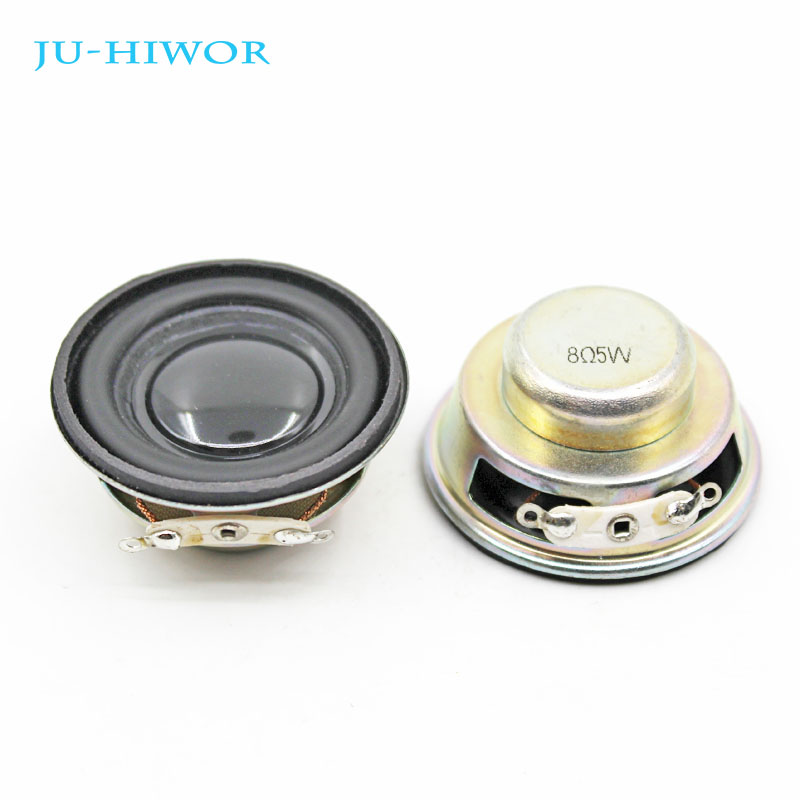 2pcs Acoustic Loudspeaker 8 Ohm 5W 40MM Speaker Internal Magnetic 20MM Magnetic 18MM Thickness PU Edge