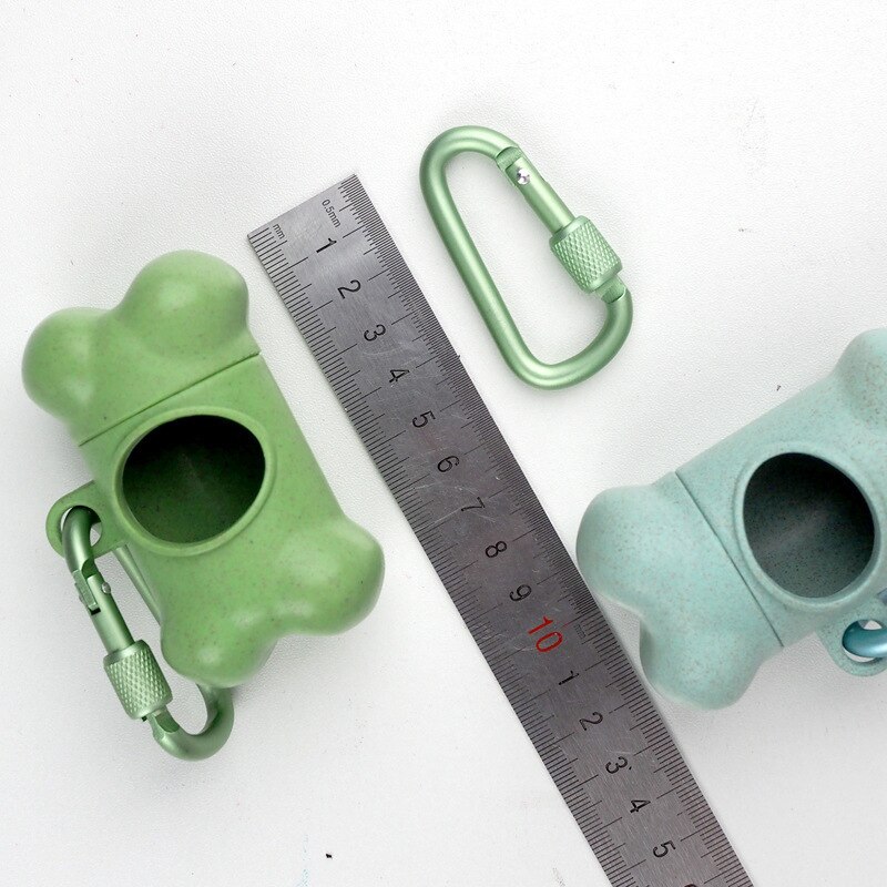 Eco-vriendelijke Producten Hond Kak Zak Dispenser Bot Vorm Hond Tas Houder Reizen Kat Hond Zak Dispenser Afbreekbaar Recycling