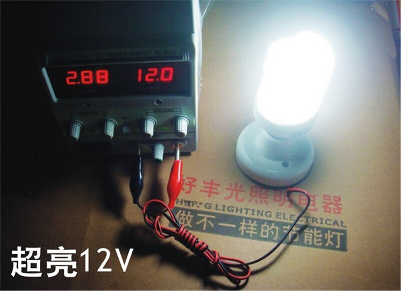 DC 12V E27 36W 20W spiral tube energy saving lamp Fluorescent light bulb for coupe motorcycle truck