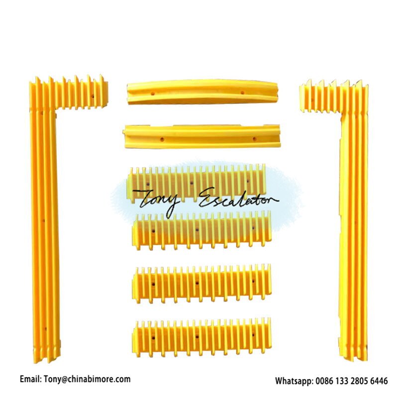 Escalator Step Pallet Demarcation plastic yellow line Parts for escalator parts