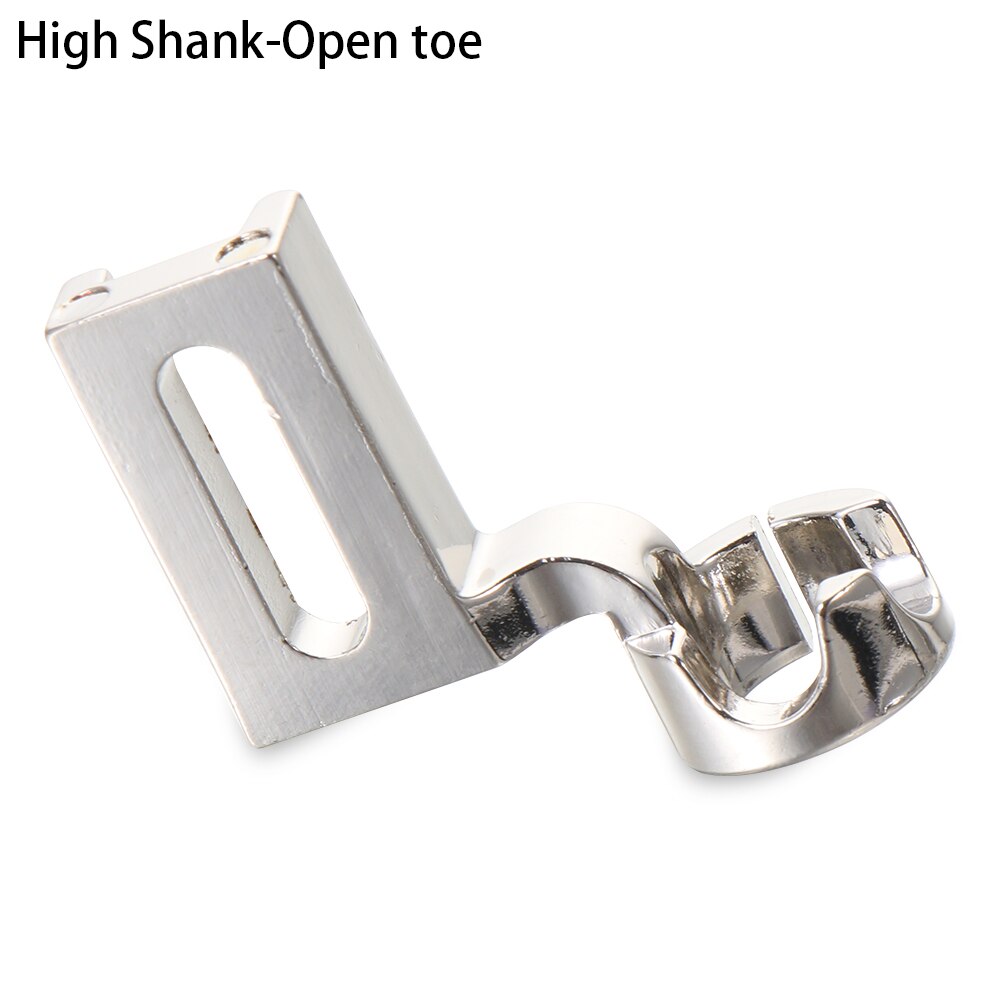 Prensatelas de regla para zurcir, máquina de coser bordada, bricolaje, regla de zurcir de movimiento libre, Kit de fabricación de retales de marco de pie: High Shank Open toe