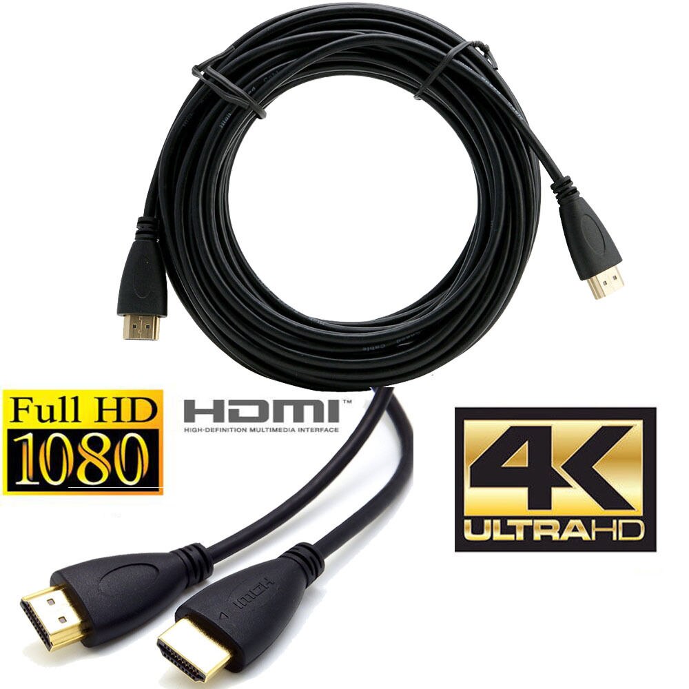 Premium HDMI Cable v2.0 Gold High Speed HDTV Ultra HD 2160p 4K 3D 0.5M to 5M