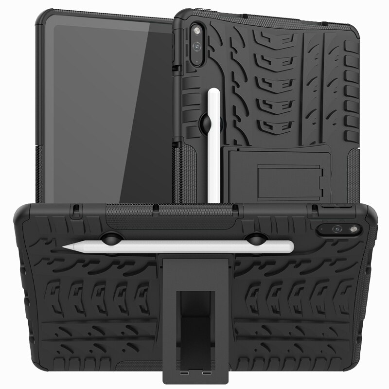 Case for Huawei MatePad 10.4 BAH3-W09/L09/AL00 Tablet Case with Pen Holder Kickstand Heavy Duty Shockproof Cover Kids Case: Black