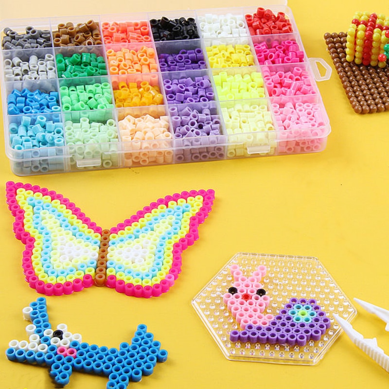5mm Perler Beads 500pcs Fuse Beadsd Pearly Iron Beads for Kids Hama Beads Diy Puzzles Brain Game Handmade Toy
