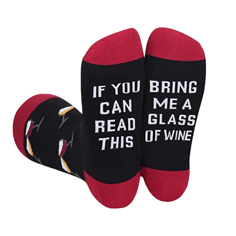 Grappige Sokken Als Je Kan Lezen Deze Sokken Herfst Lente Winter Halloween Kerstcadeau Casual Sokken: B