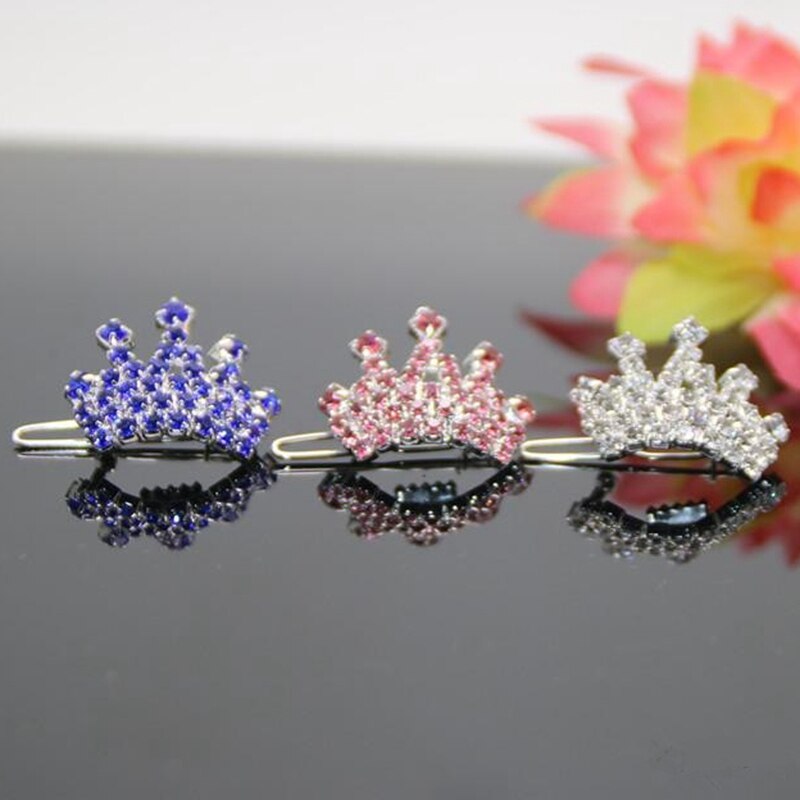Smuk kæledyrslegering hårspænde rhinestone stil hund hovedbeklædning sød sløjfe blomst hårnåle multifarve hunde hår tilbehør