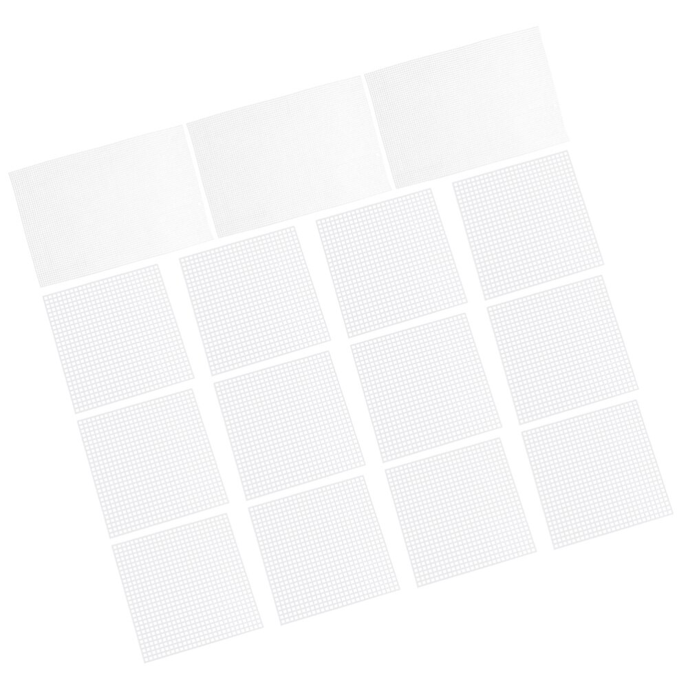 15 Pcs Plastic Canvas Sheets Portable Practical Cross-Stitch Canvas Sheets for Tapestry Cross Stitch