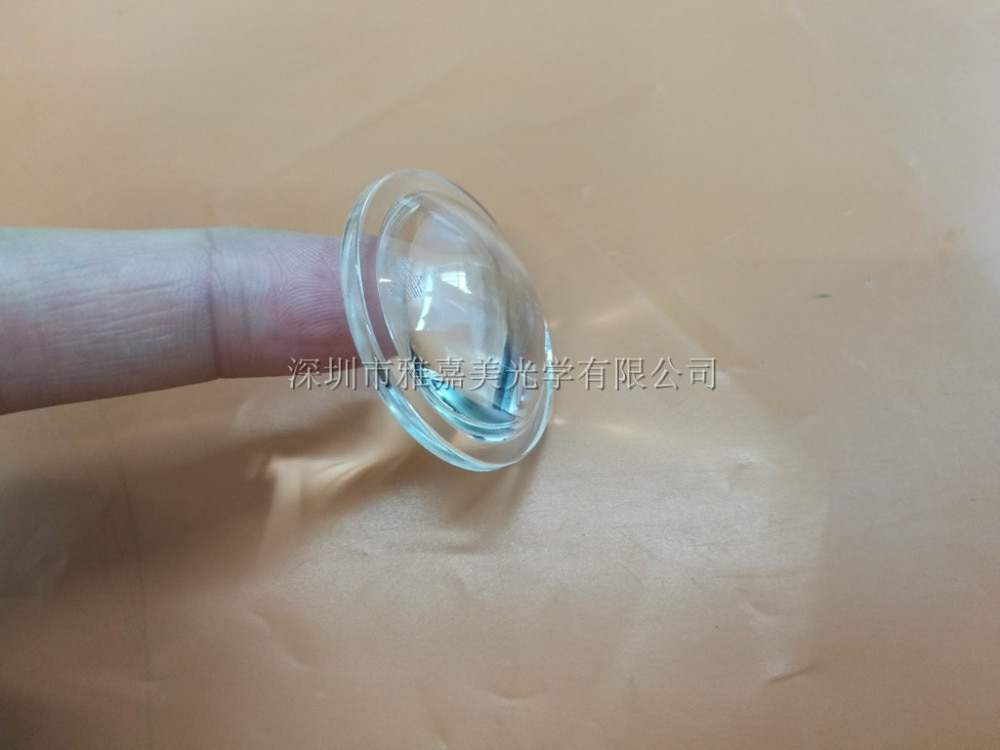 high transmittance glass lens Diameter 38MM, Height 19.5MM and 10MM plano-convex lens , optical Convex led lens