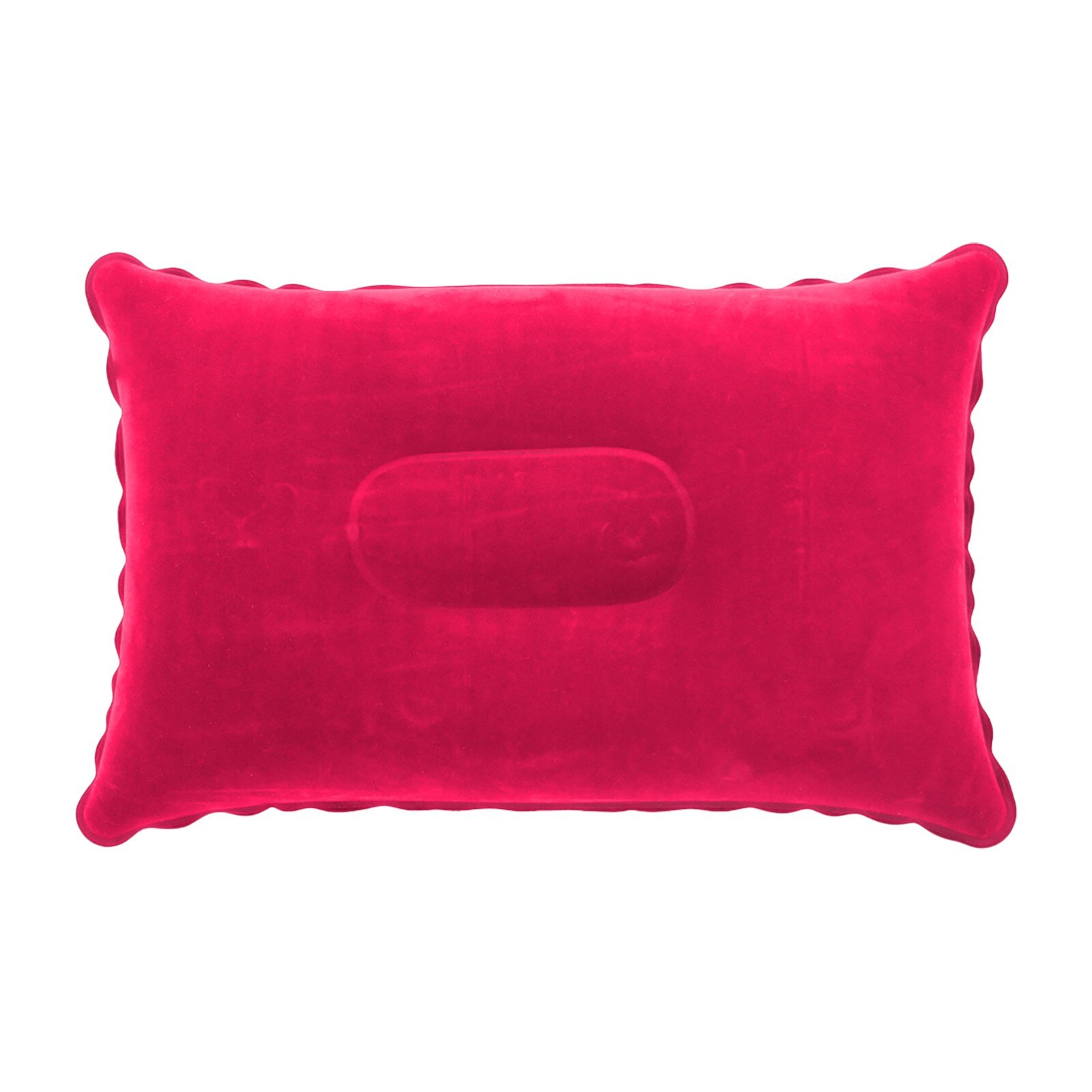 Coussin gonflable Portable de voyage, oreiller de camping, avion de plage, hôtel, repose-tête pour dormir: Hot Pink 